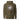 Olive green hoodie with a logo on the chest against a white background