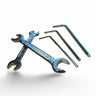 101 Tool kit with set of wrenches and Allen keys 