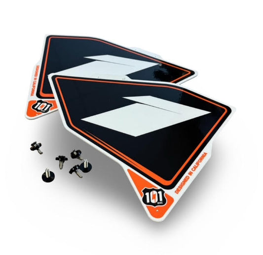 Motorcycle-number plate-style side panels for 101 Seaside or 101 Cardiff eBike