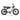 Black 101 level 2 electric bike with orange accents on a white background