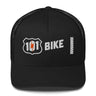Black cap with '101 Bike' logo on a white background